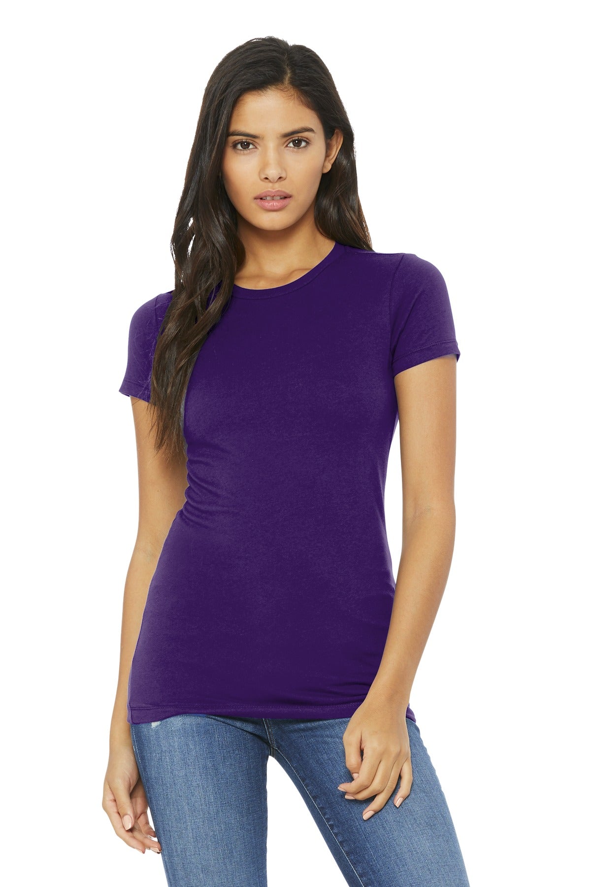 BELLA+CANVAS  Women's Slim Fit Tee. BC6004 - Team Purple