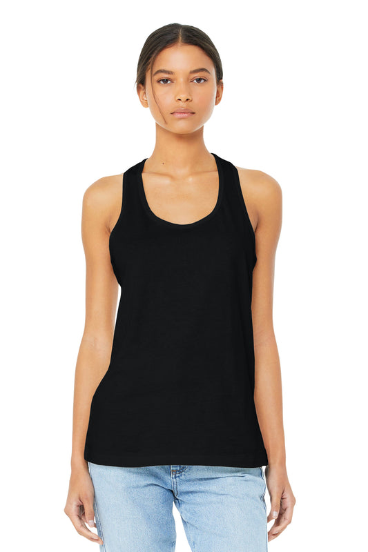 BELLA+CANVAS  Women's Jersey Racerback Tank. BC6008 - Black