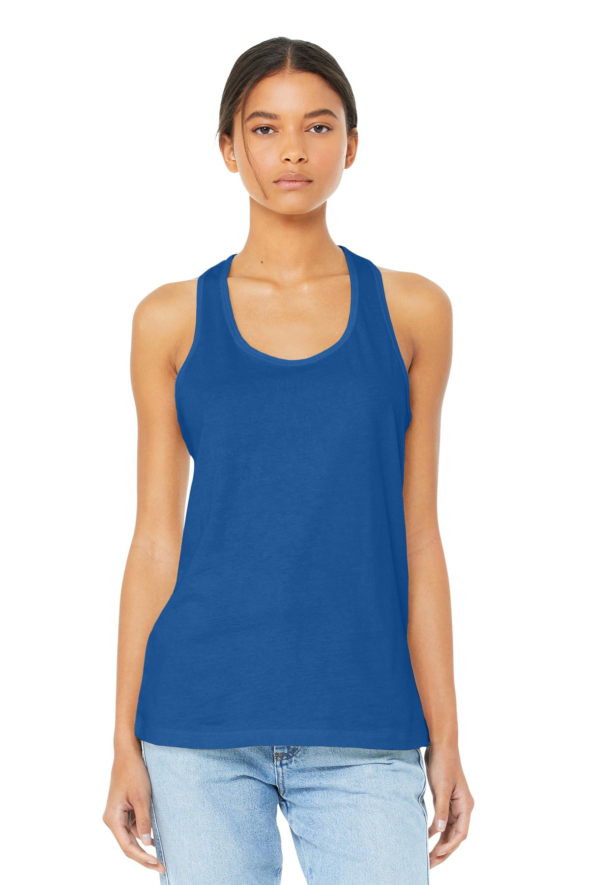 BELLA+CANVAS  Women's Jersey Racerback Tank. BC6008 - True Royal