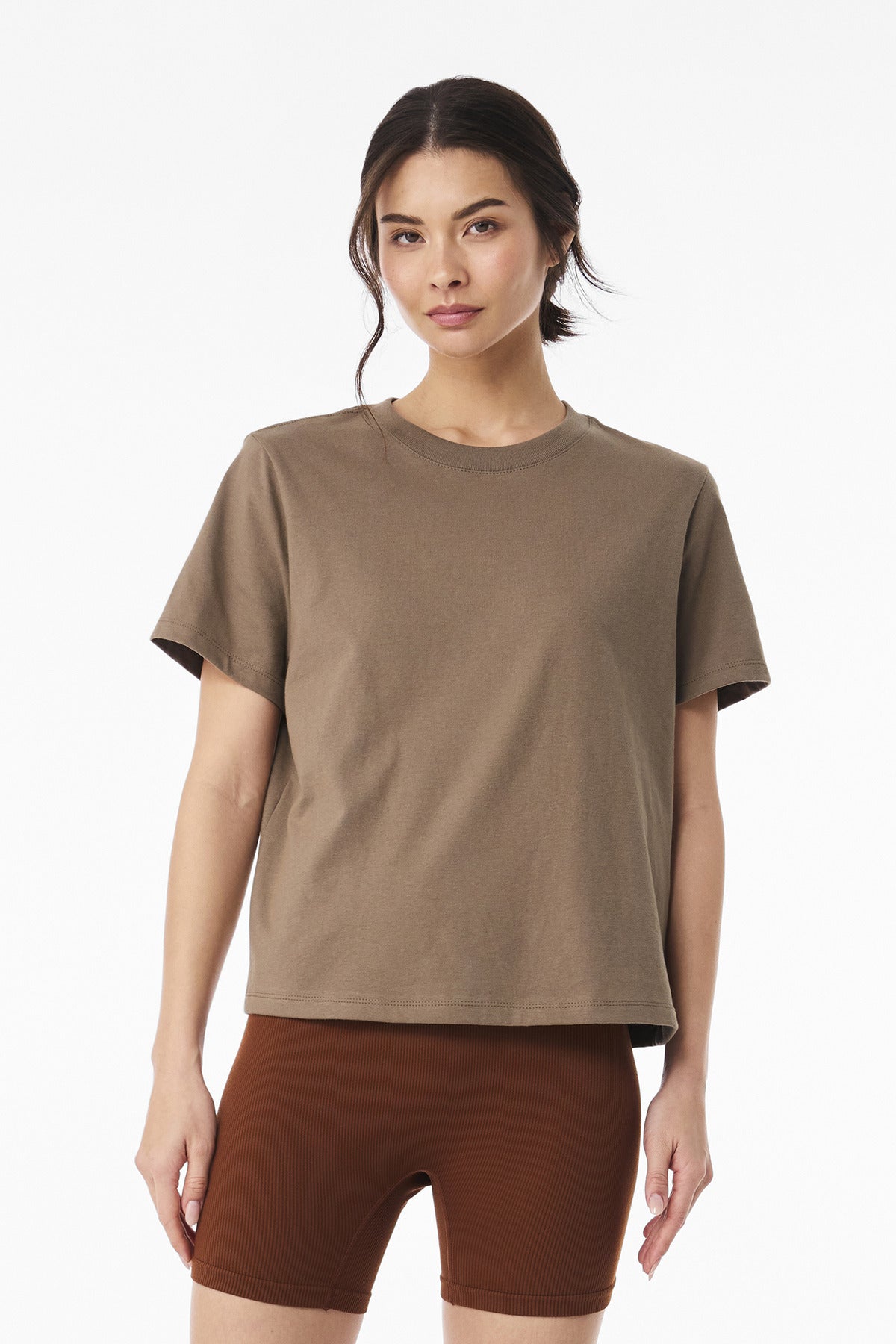 BELLA+CANVAS Women's 6-Ounce Heavyweight Tee BC6110 - Vintage Brown