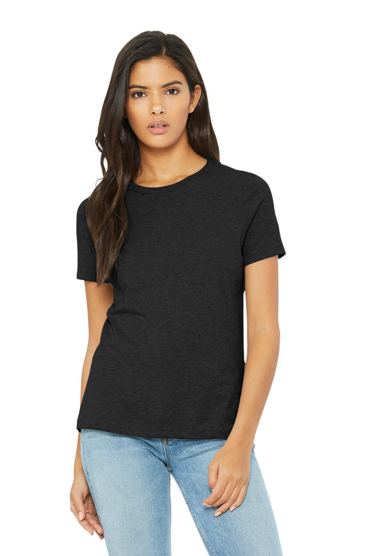 BELLA+CANVAS Women's Relaxed CVC Tee BC6400CVC - Black Heather