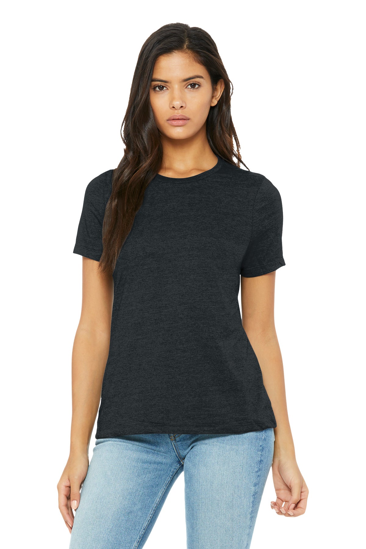 BELLA+CANVAS Women's Relaxed CVC Tee BC6400CVC - Dark Grey Heather