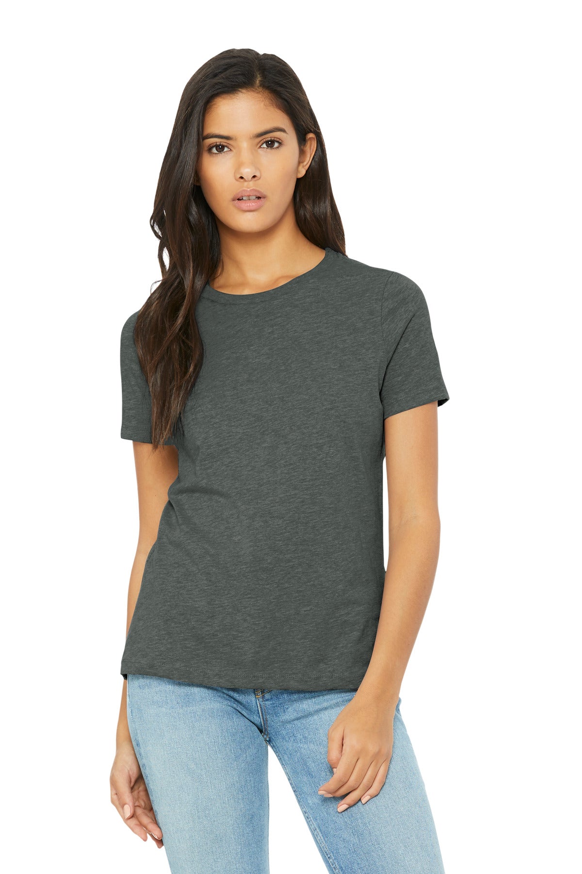 BELLA+CANVAS Women's Relaxed CVC Tee BC6400CVC - Deep Heather