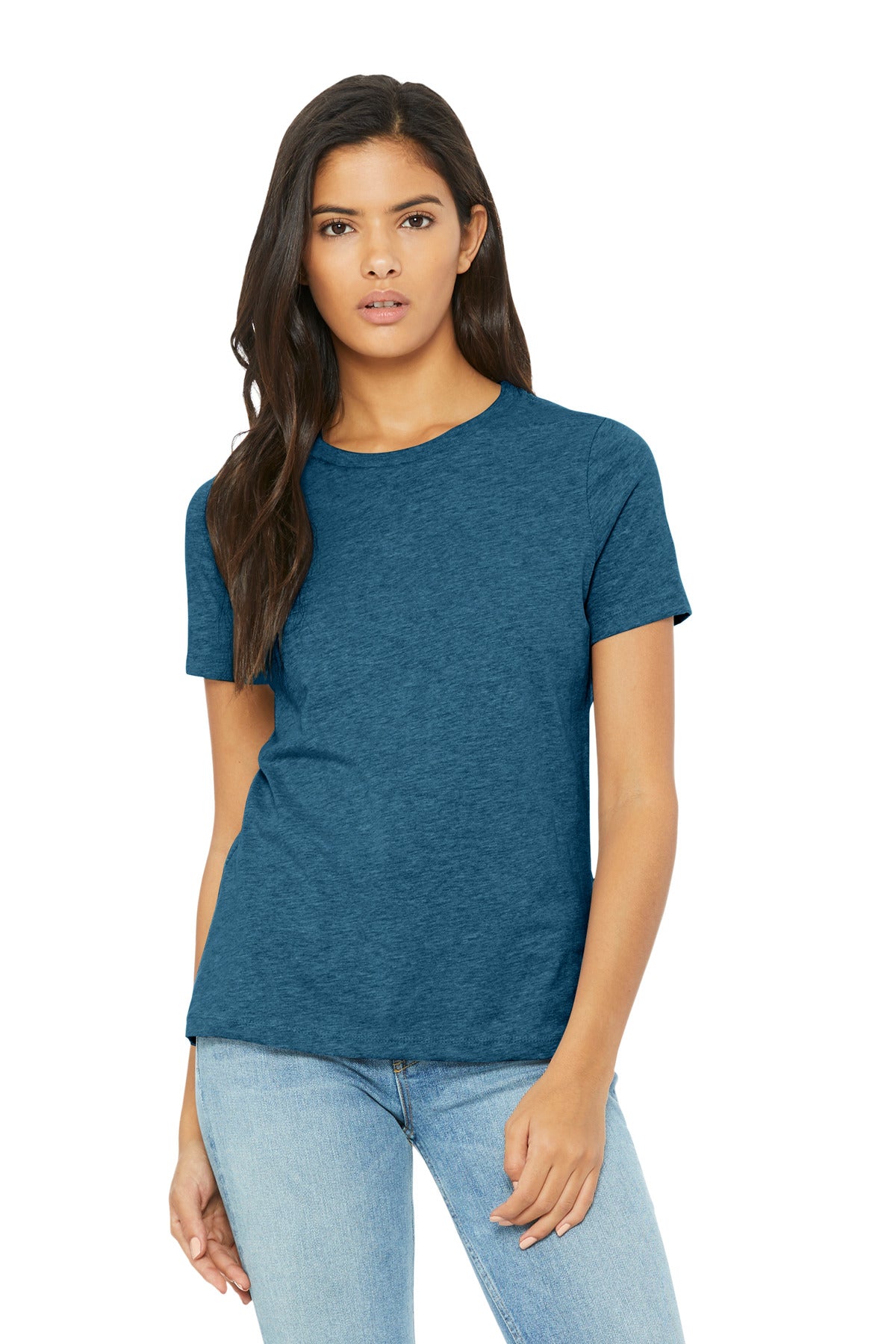 BELLA+CANVAS Women's Relaxed CVC Tee BC6400CVC - Heather Deep Teal