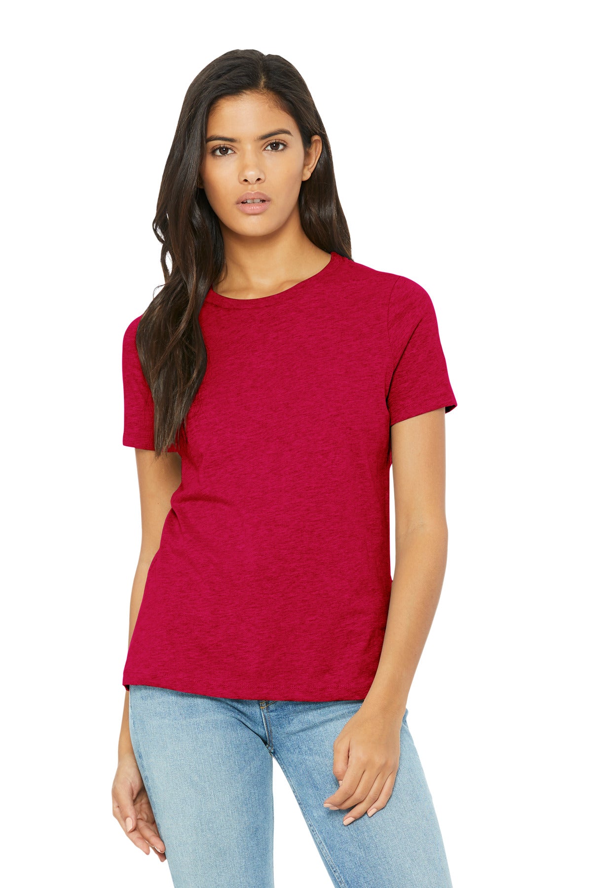 BELLA+CANVAS Women's Relaxed CVC Tee BC6400CVC - Heather Red