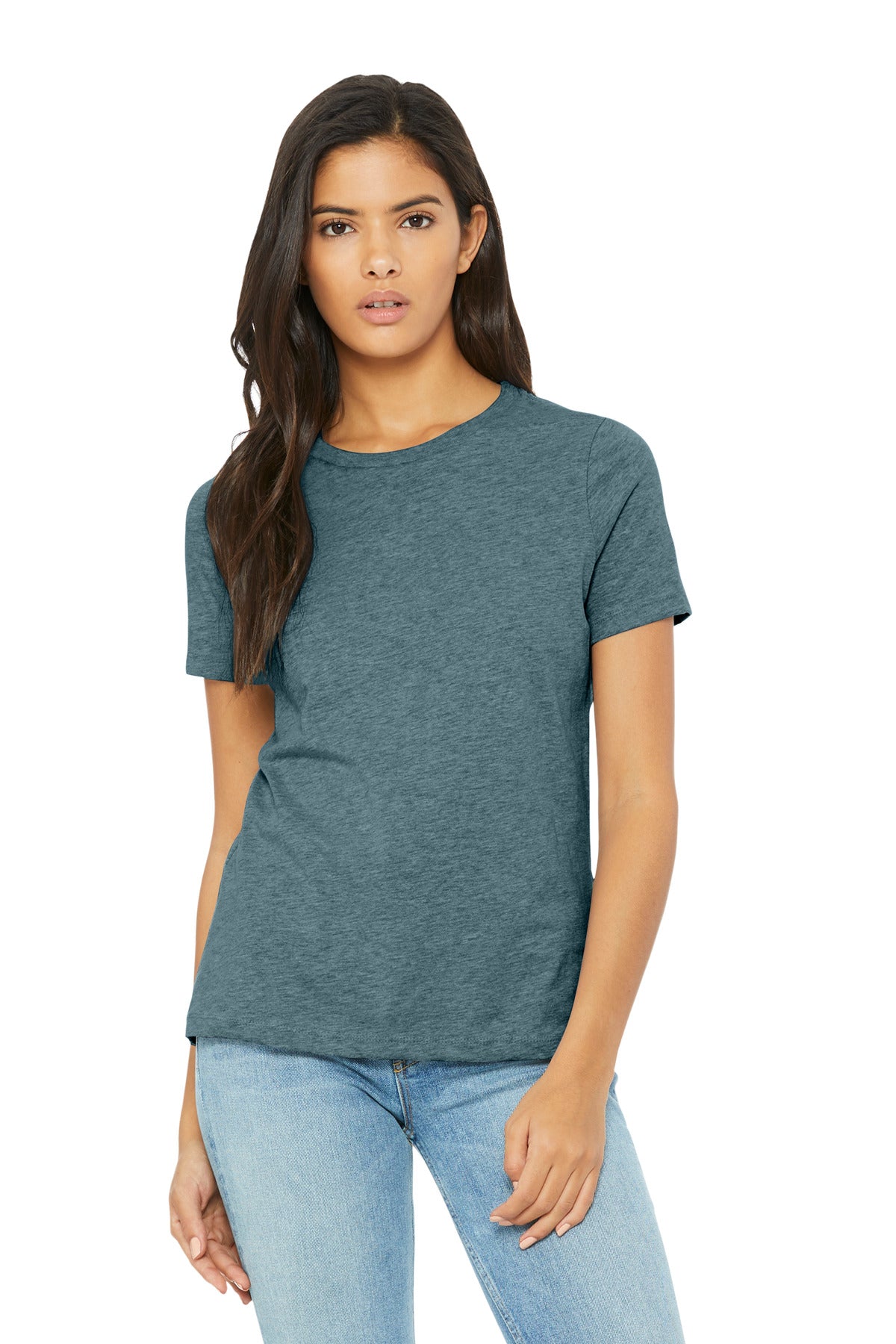 BELLA+CANVAS Women's Relaxed CVC Tee BC6400CVC - Heather Slate