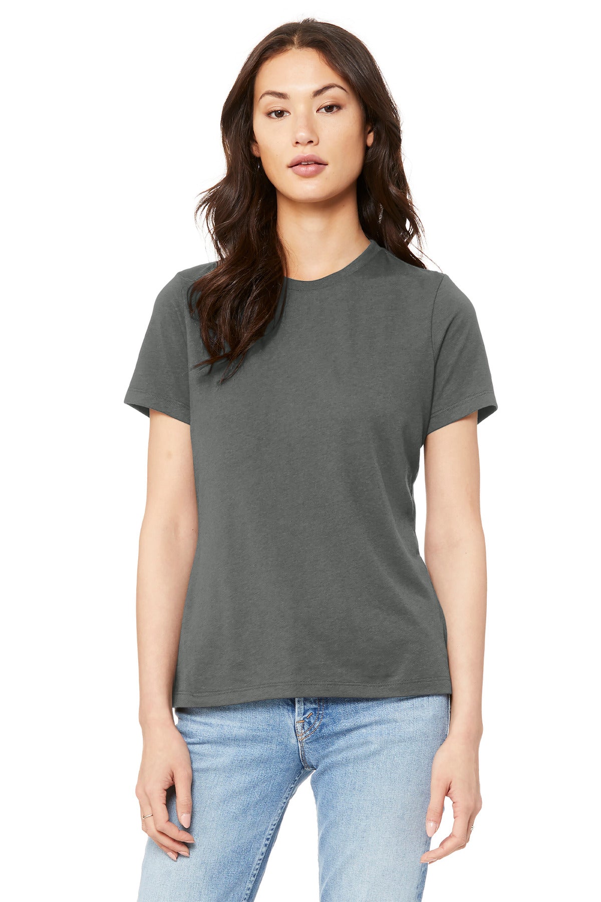 BELLA+CANVAS  Women's Relaxed Jersey Short Sleeve Tee. BC6400 - Asphalt