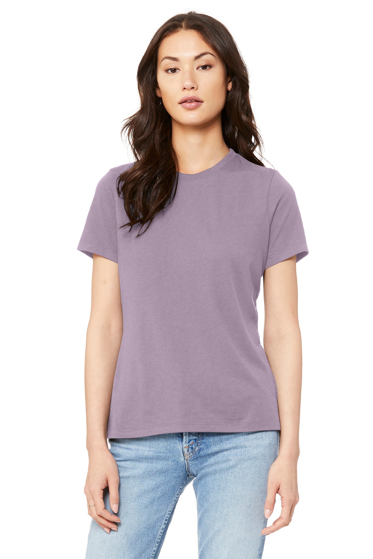 BELLA+CANVAS  Women's Relaxed Jersey Short Sleeve Tee. BC6400 - Light Violet