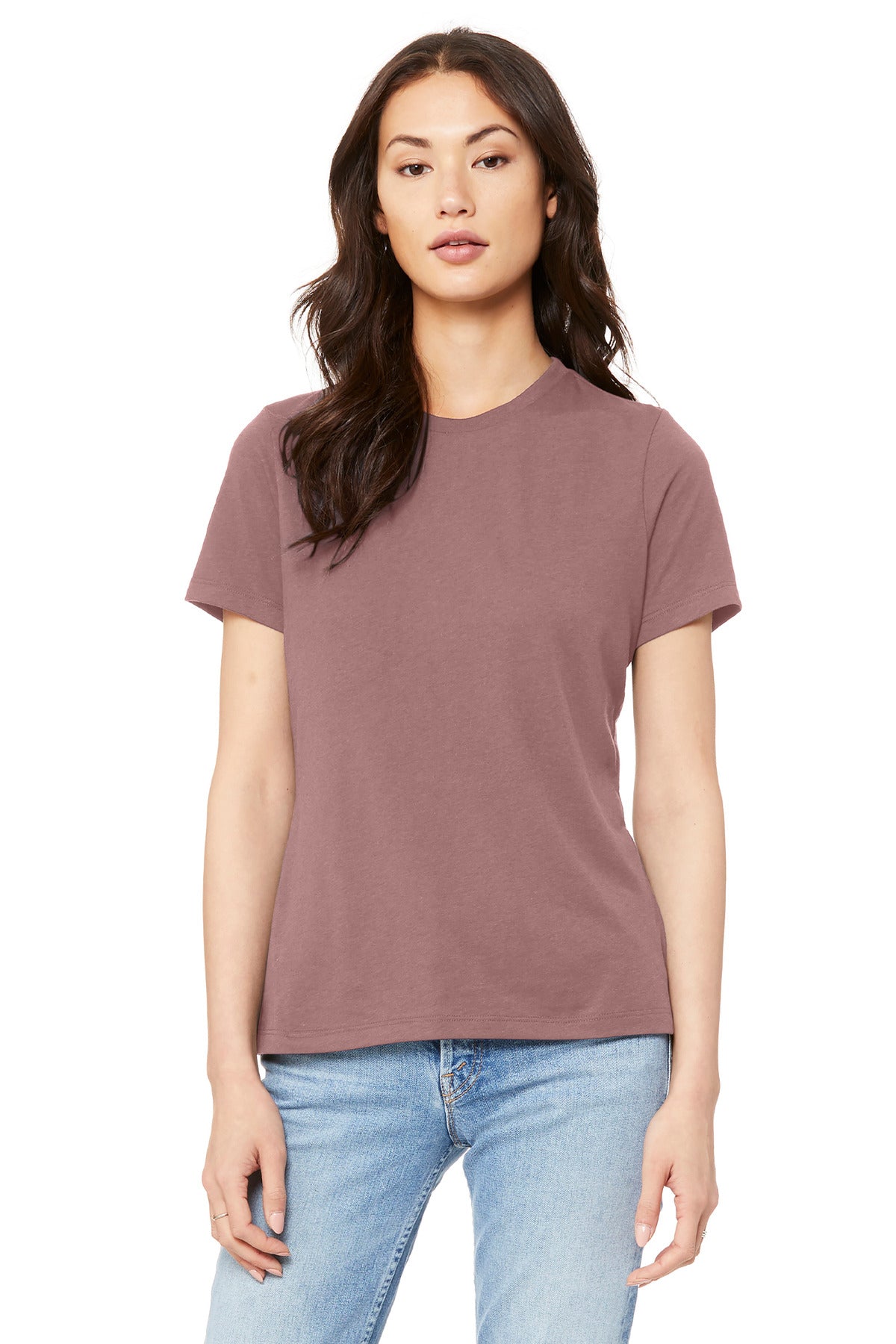 BELLA+CANVAS  Women's Relaxed Jersey Short Sleeve Tee. BC6400 - Mauve