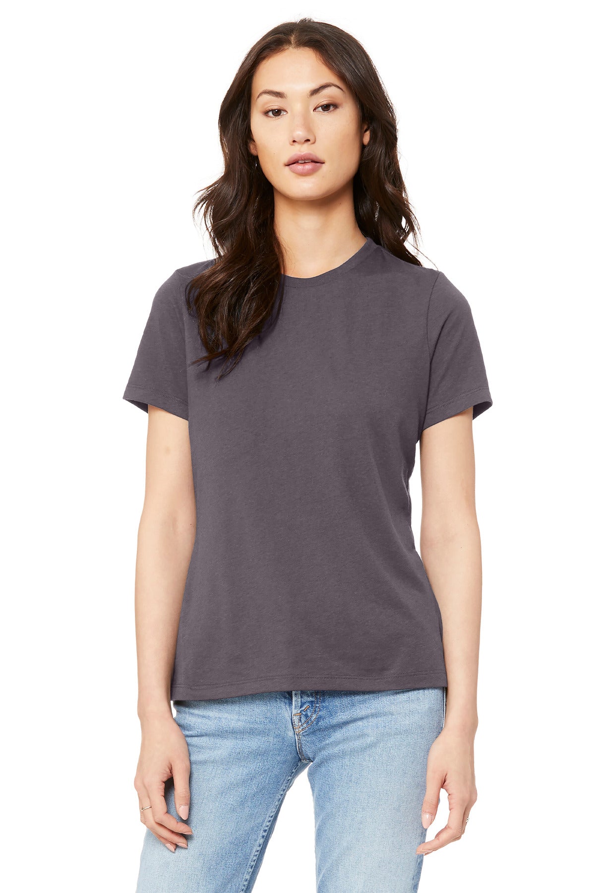 BELLA+CANVAS  Women's Relaxed Jersey Short Sleeve Tee. BC6400 - Purple Storm