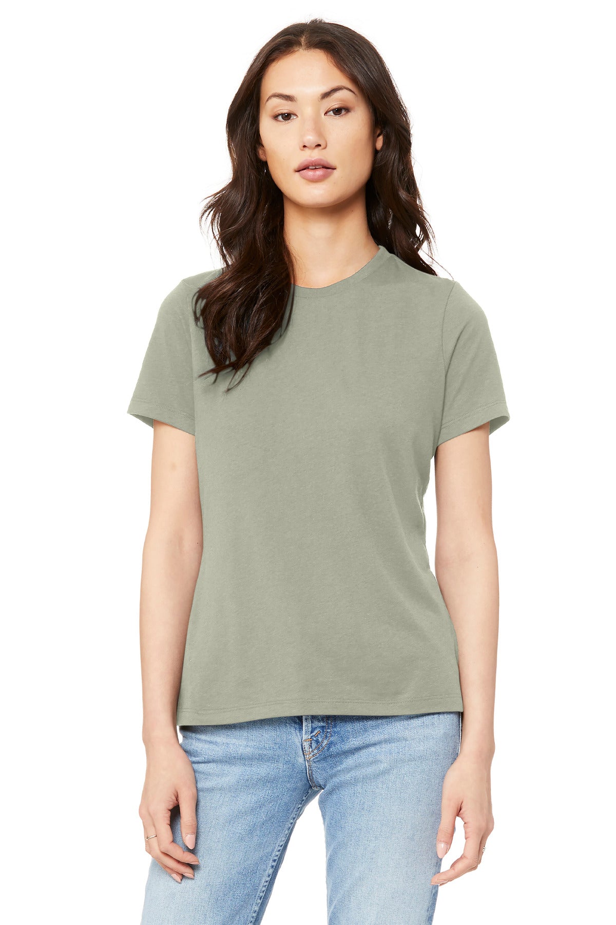 BELLA+CANVAS  Women's Relaxed Jersey Short Sleeve Tee. BC6400 - Thyme