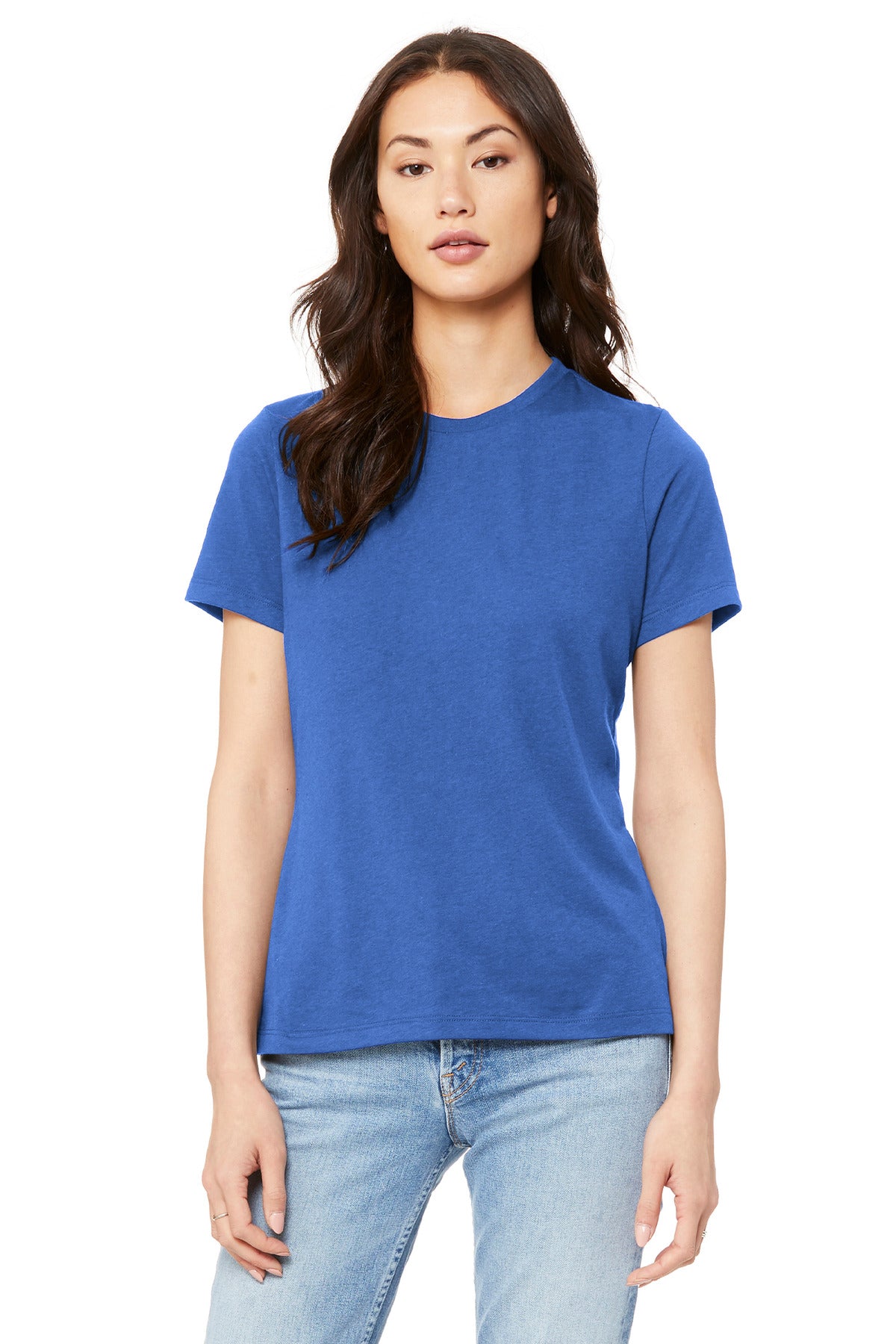 BELLA+CANVAS  Women's Relaxed Jersey Short Sleeve Tee. BC6400 - True Royal