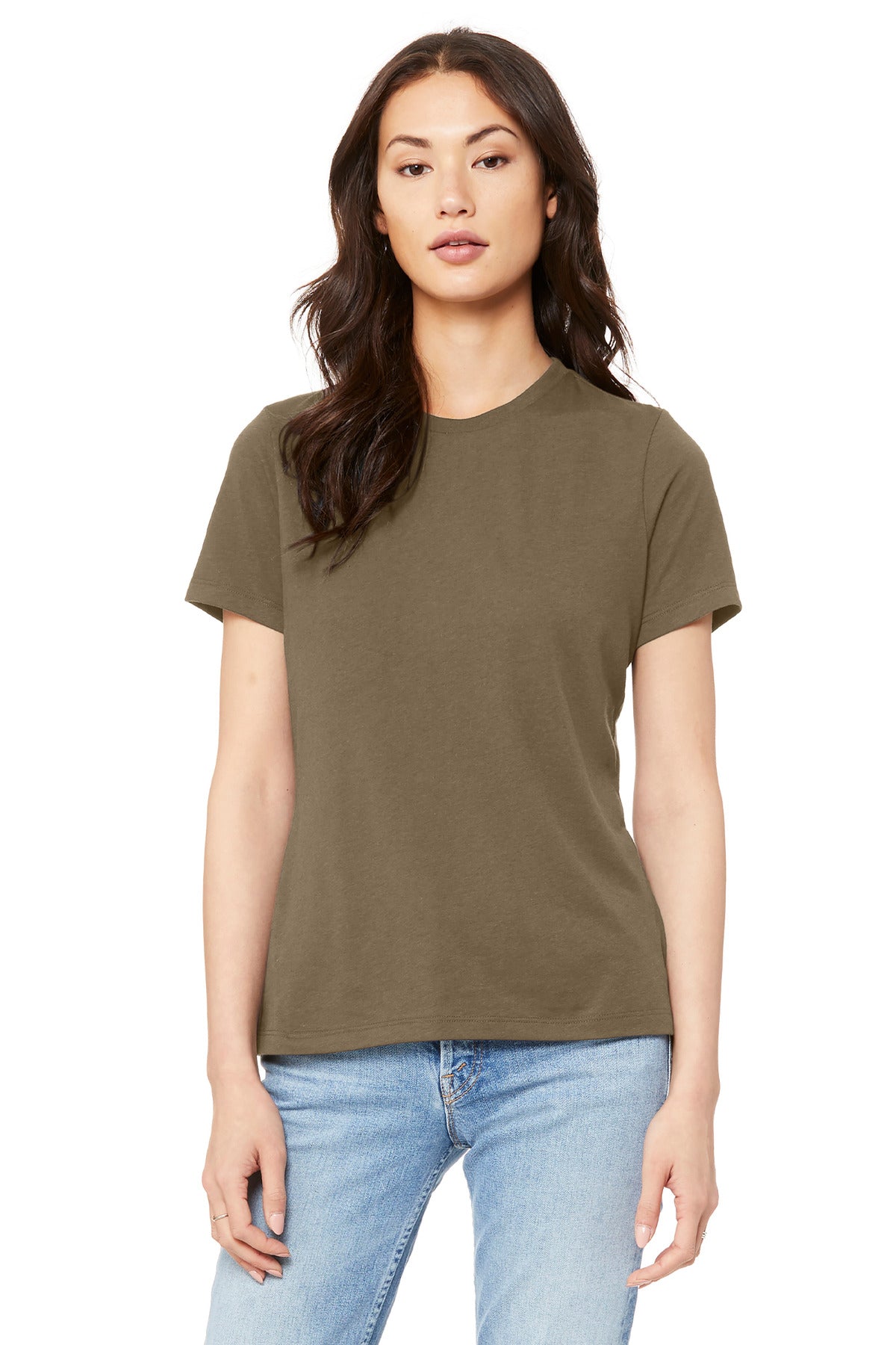 BELLA+CANVAS  Women's Relaxed Jersey Short Sleeve Tee. BC6400 - Vintage Brown