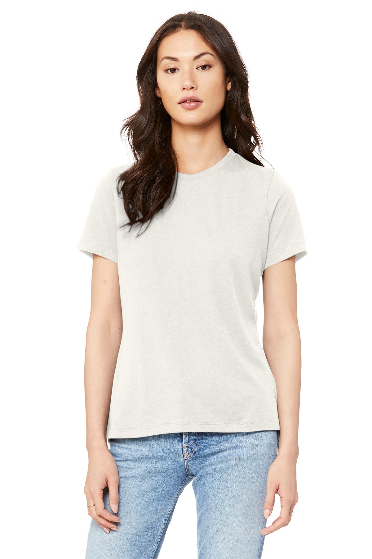 BELLA+CANVAS  Women's Relaxed Jersey Short Sleeve Tee. BC6400 - Vintage White