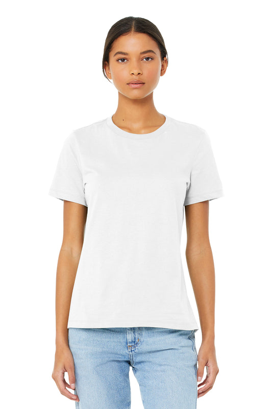 BELLA+CANVAS  Women's Relaxed Jersey Short Sleeve Tee. BC6400 - White