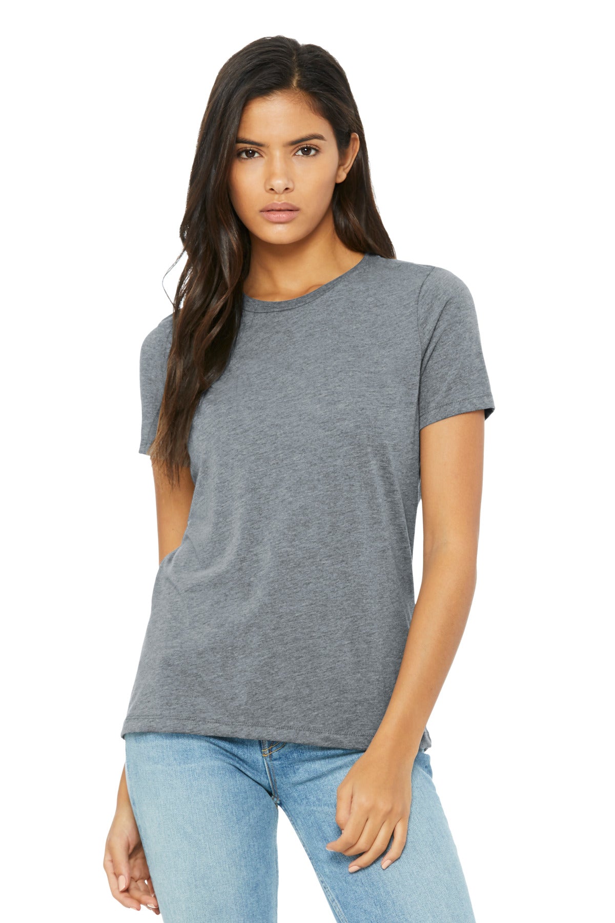 BELLA+CANVAS Women's Relaxed Triblend Tee BC6413 - Athletic Grey Triblend
