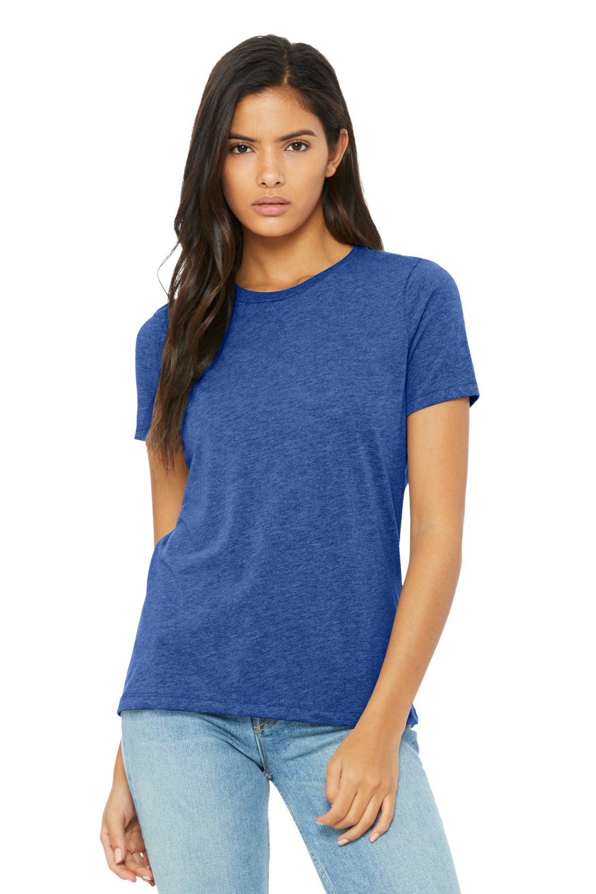 BELLA+CANVAS Women's Relaxed Triblend Tee BC6413 - Blue Triblend