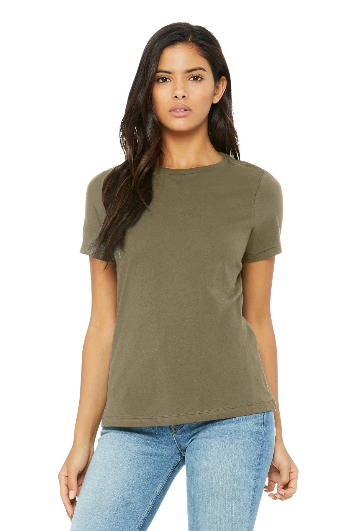 BELLA+CANVAS Women's Relaxed Triblend Tee BC6413 - Olive Triblend
