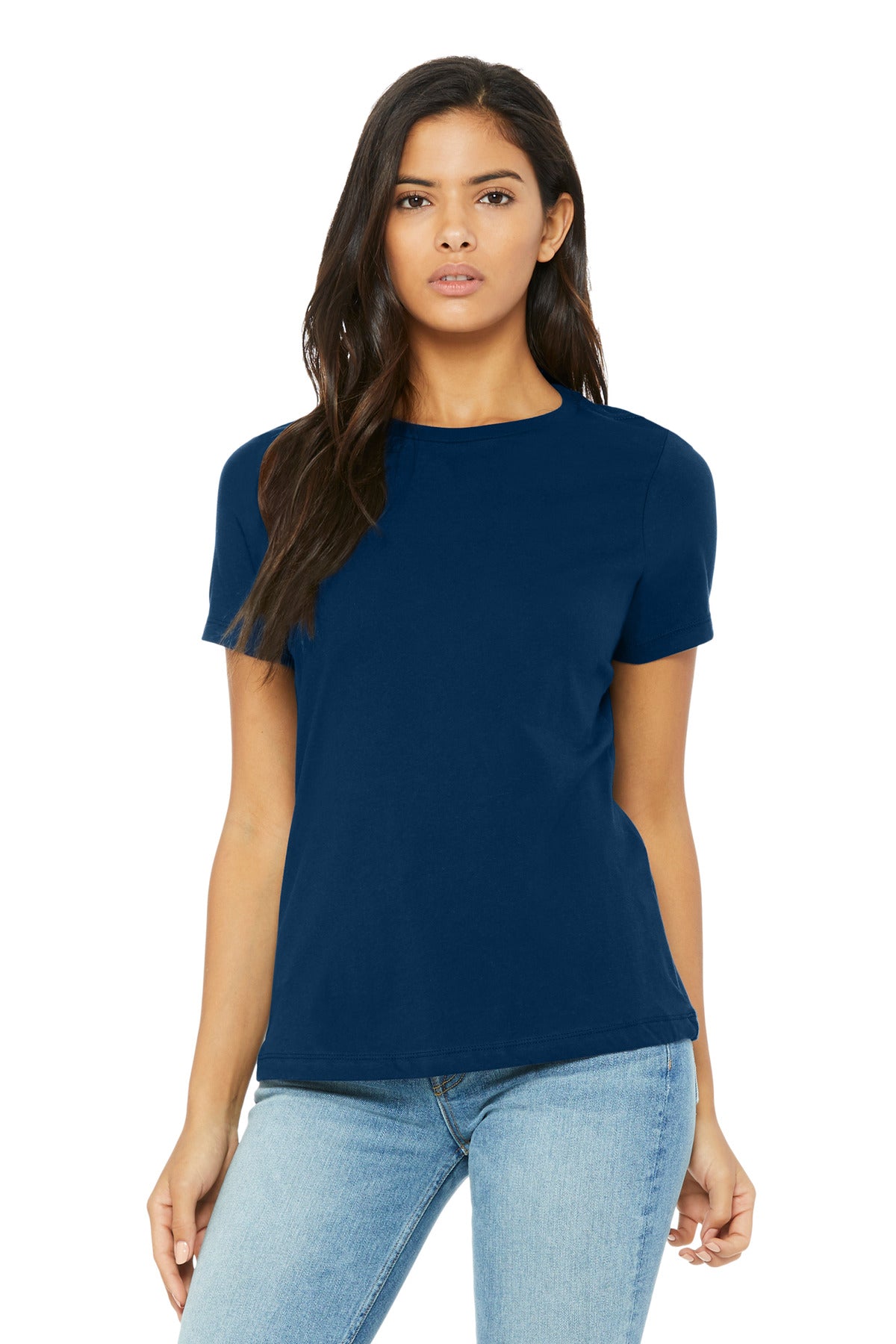 BELLA+CANVAS Women's Relaxed Triblend Tee BC6413 - Solid Navy Triblend