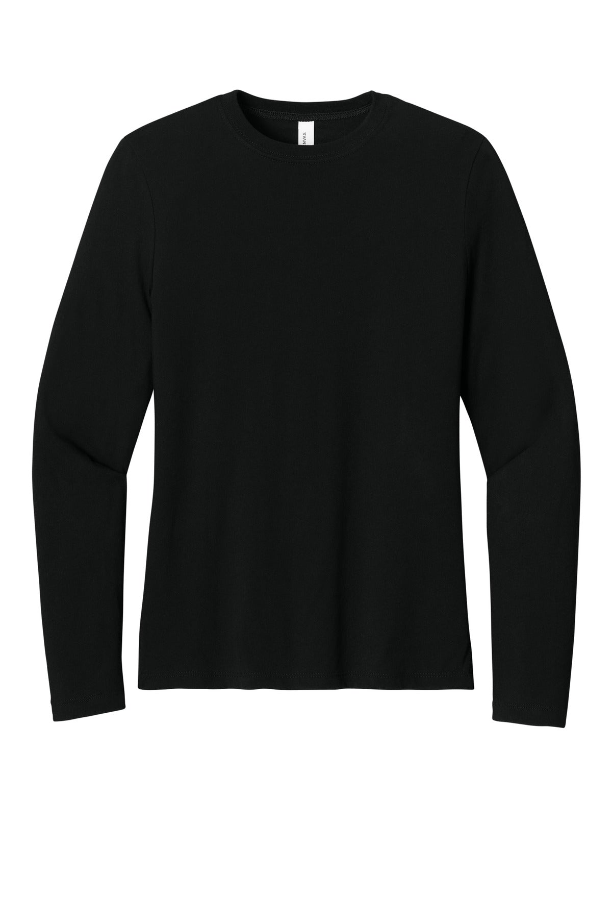BELLA+CANVAS Women's Jersey Long Sleeve Tee BC6500 - Black