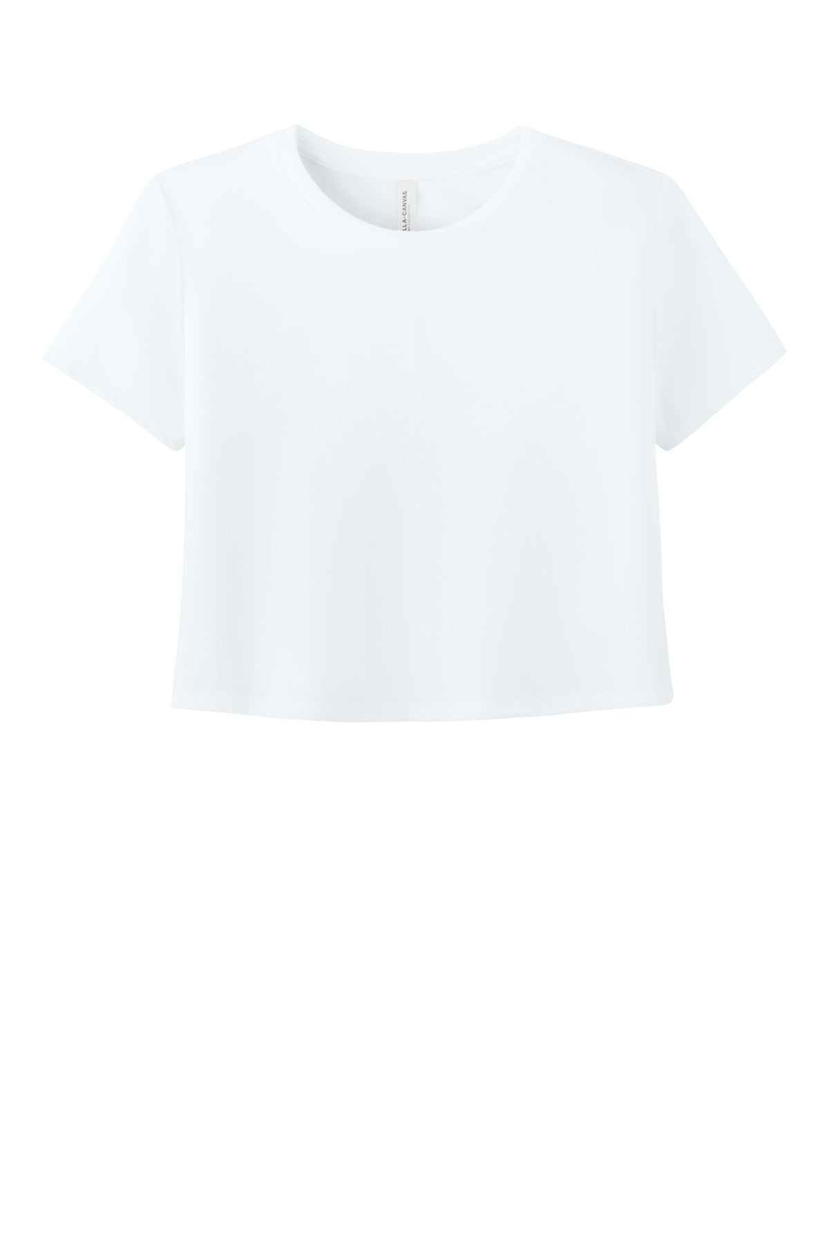 BELLA+CANVAS Women's Flowy Cropped Tee BC8882 - White
