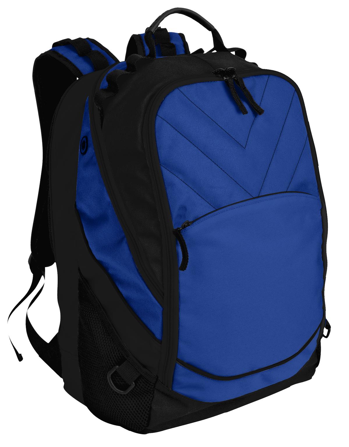 Port Authority Xcape Computer Backpack. BG100 - Shock Blue/ Black