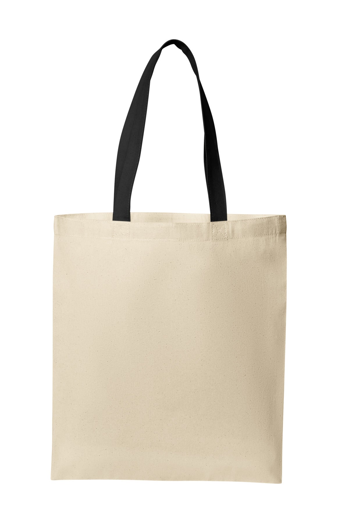 Port Authority Core Cotton Tote BG1500 - Natural/ Deep Black