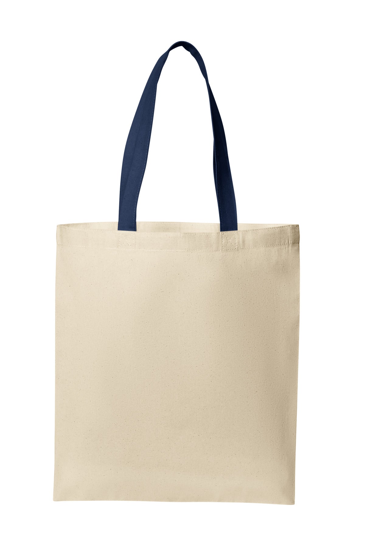 Port Authority Core Cotton Tote BG1500 - Natural/ River Blue Navy