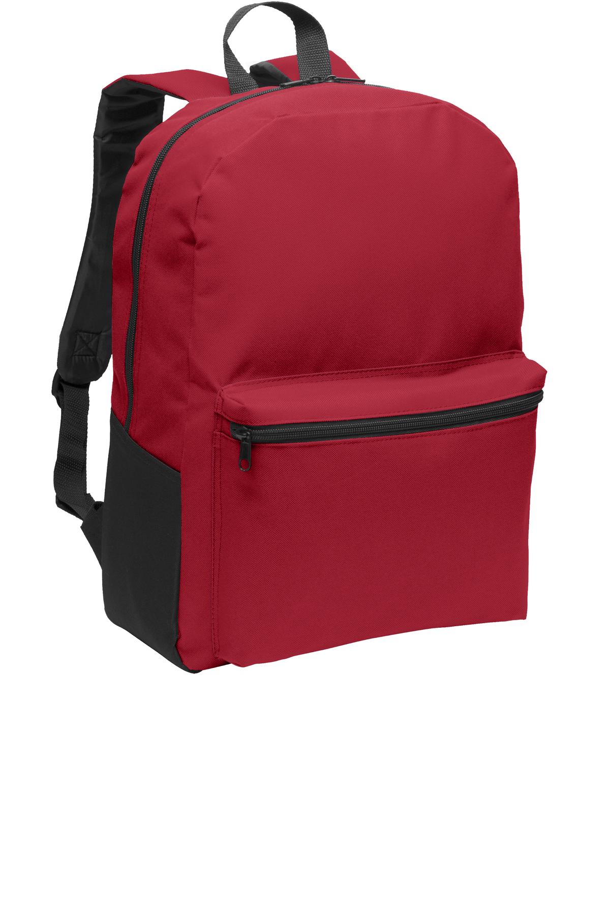 Port Authority Value Backpack. BG203 - Red