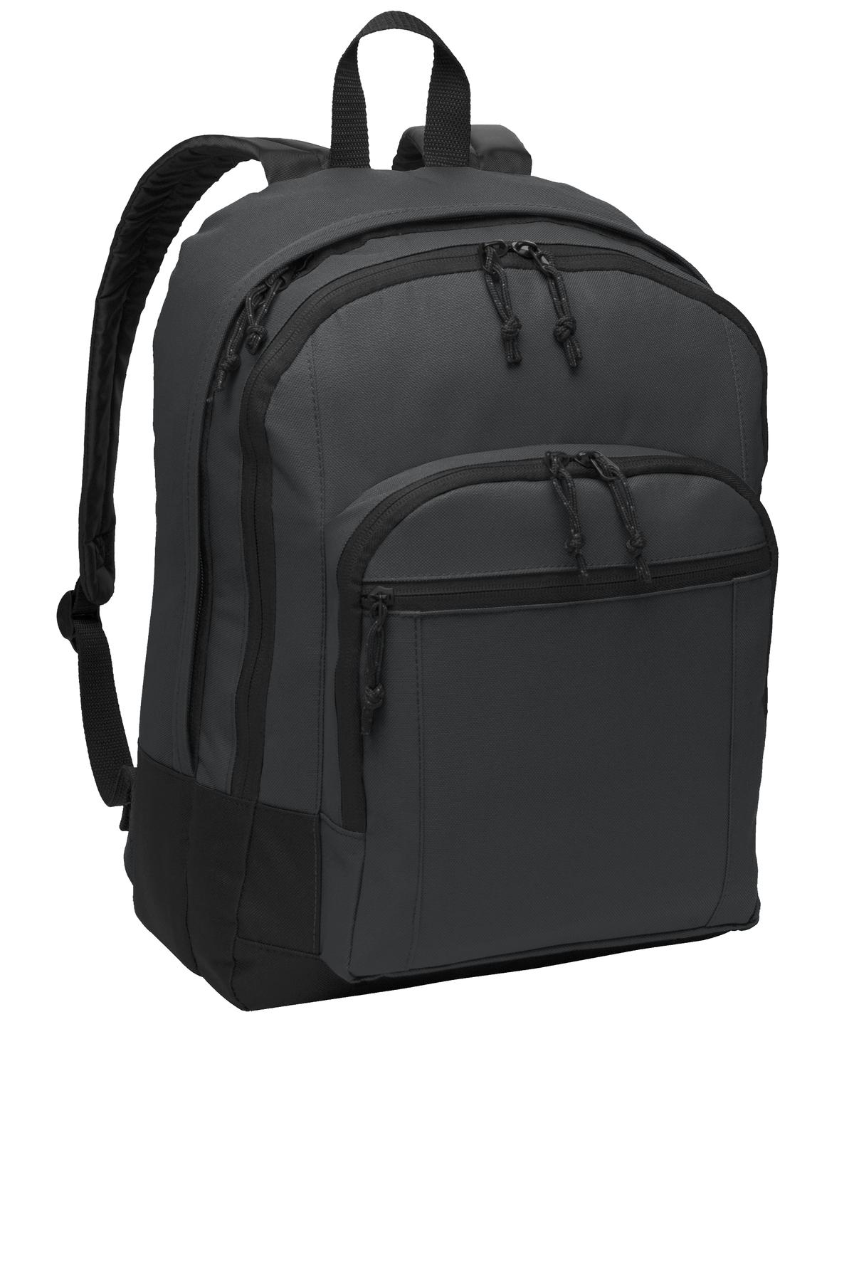 Port Authority Basic Backpack. BG204 - Dark Charcoal