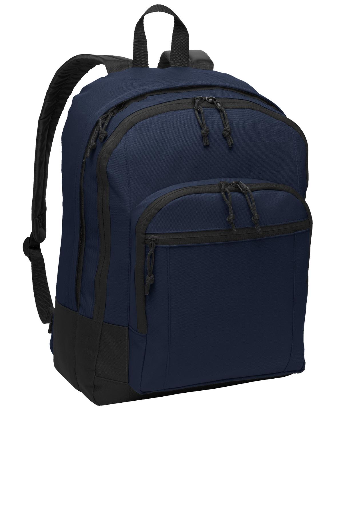 Port Authority Basic Backpack. BG204 - Navy