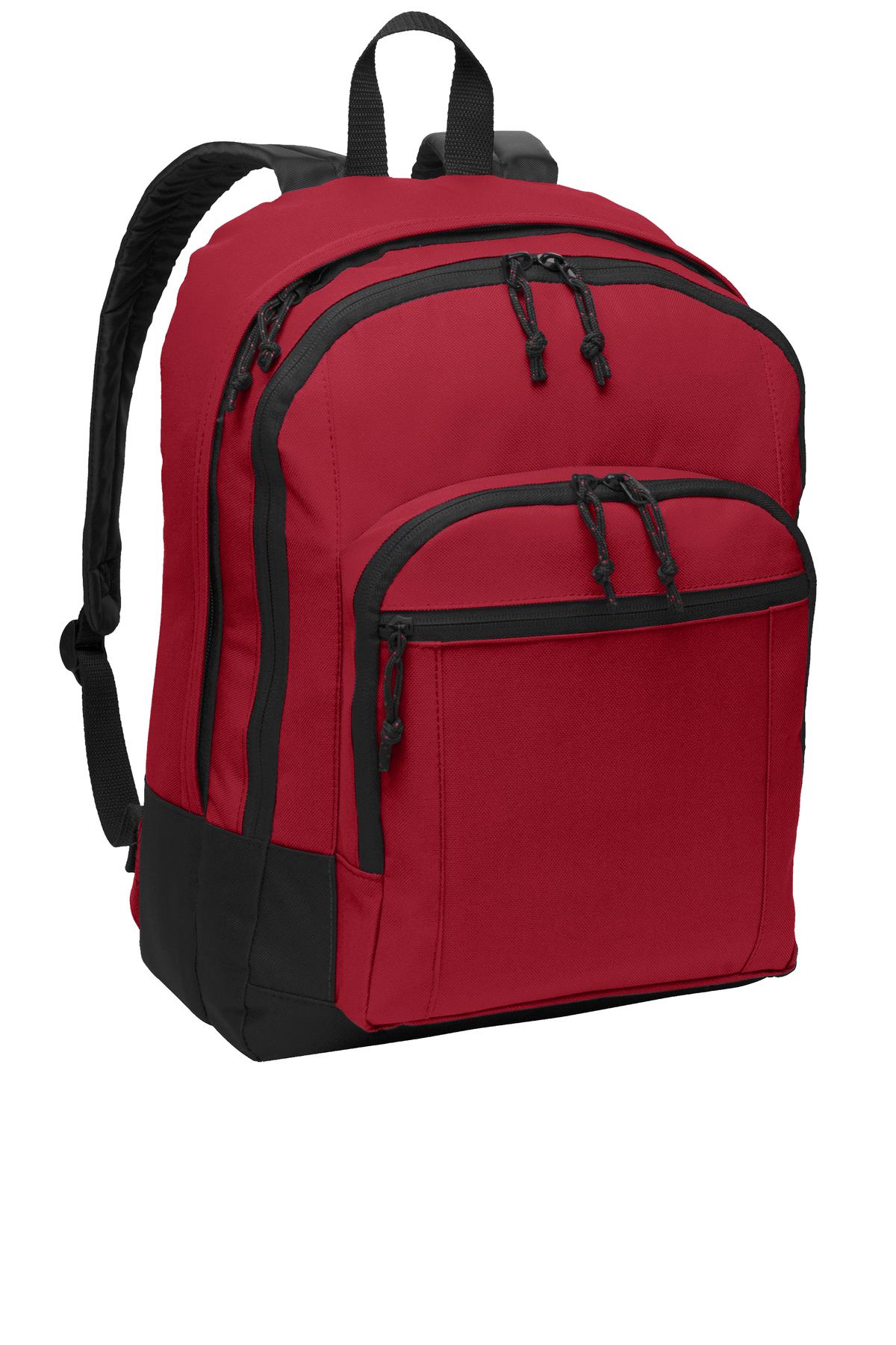 Port Authority Basic Backpack. BG204 - Red