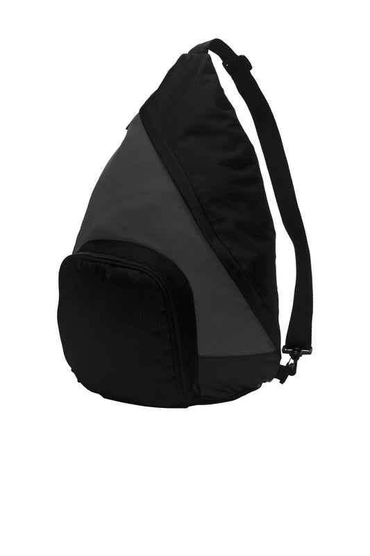 Port Authority Active Sling Pack. BG206 - Dark Charcoal/ Black