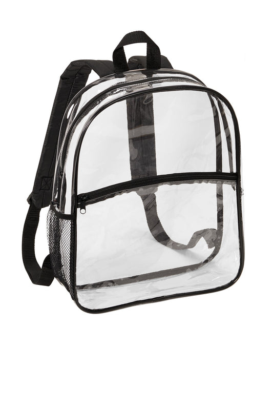 Port Authority  Clear Backpack BG230 - Clear/ Black
