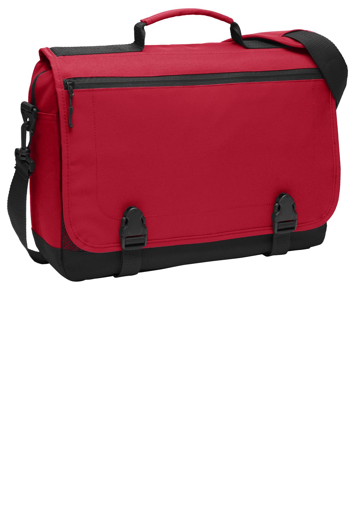 Port Authority Messenger Briefcase. BG304 - Chili Red