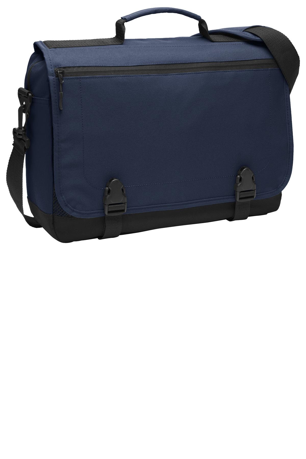 Port Authority Messenger Briefcase. BG304 - Navy