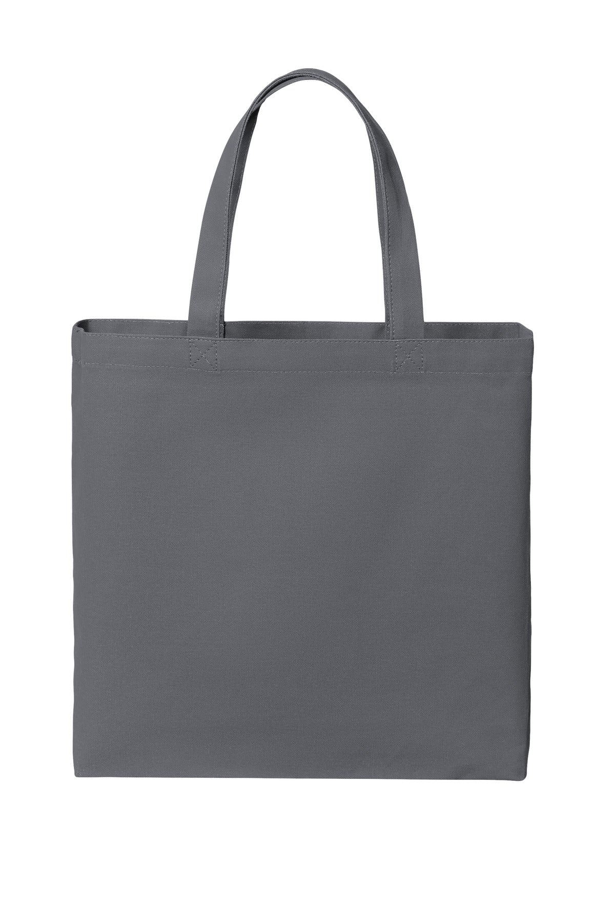 Port Authority Cotton Canvas Tote BG424 - Storm Grey