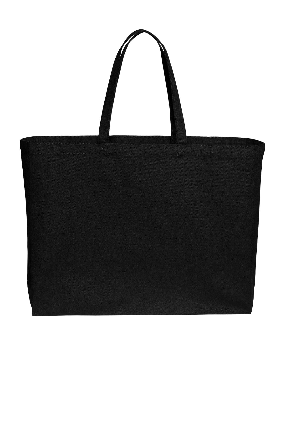Port Authority Cotton Canvas Jumbo Tote BG427 - Deep Black