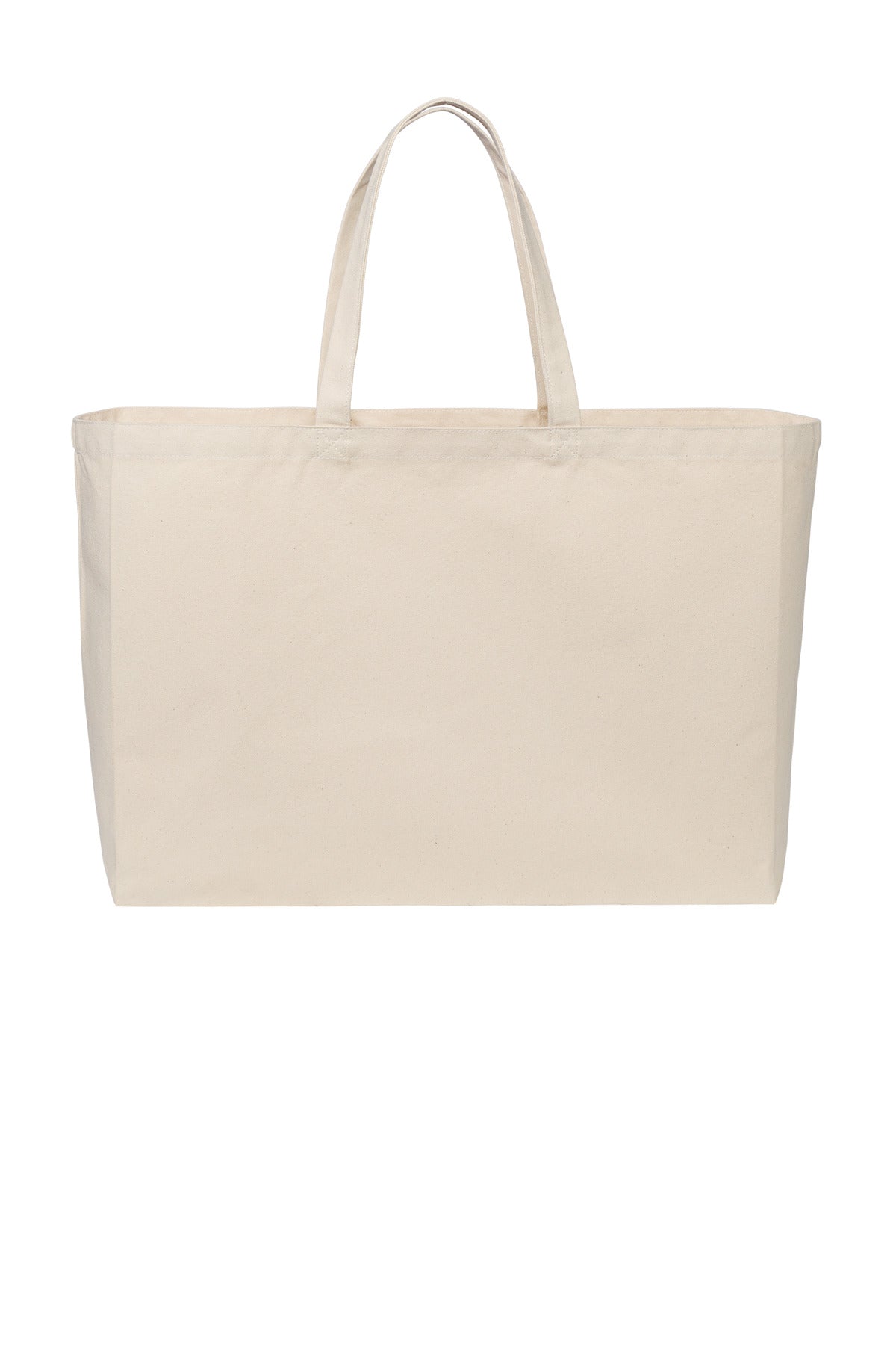 Port Authority Cotton Canvas Jumbo Tote BG427 - Natural