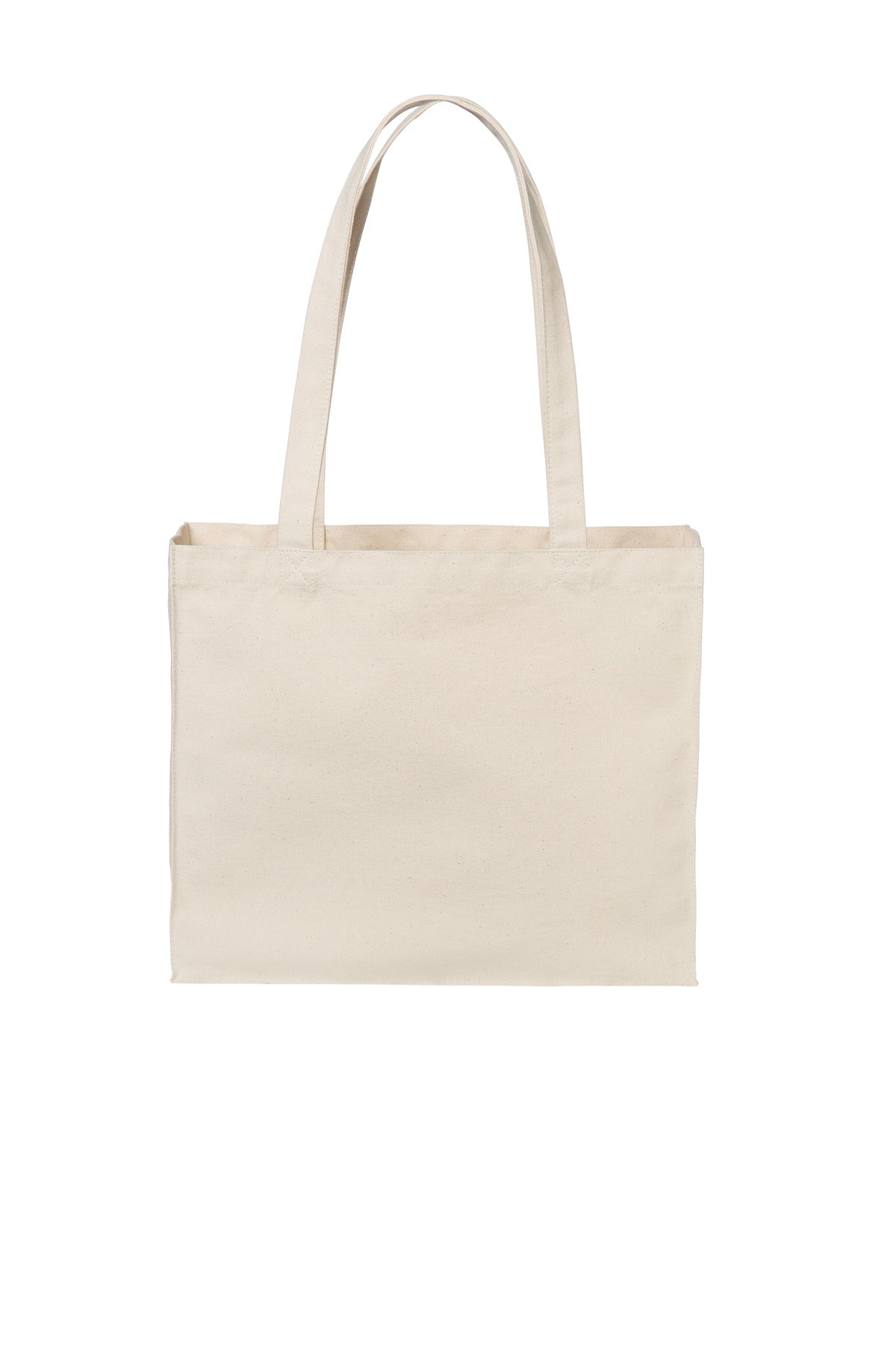 Port Authority Cotton Canvas Shopper Tote BG428 - Natural