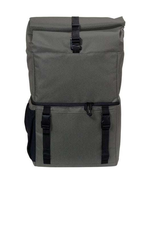 Port Authority 18-Can Backpack Cooler BG501 - Dark Charcoal/ Black