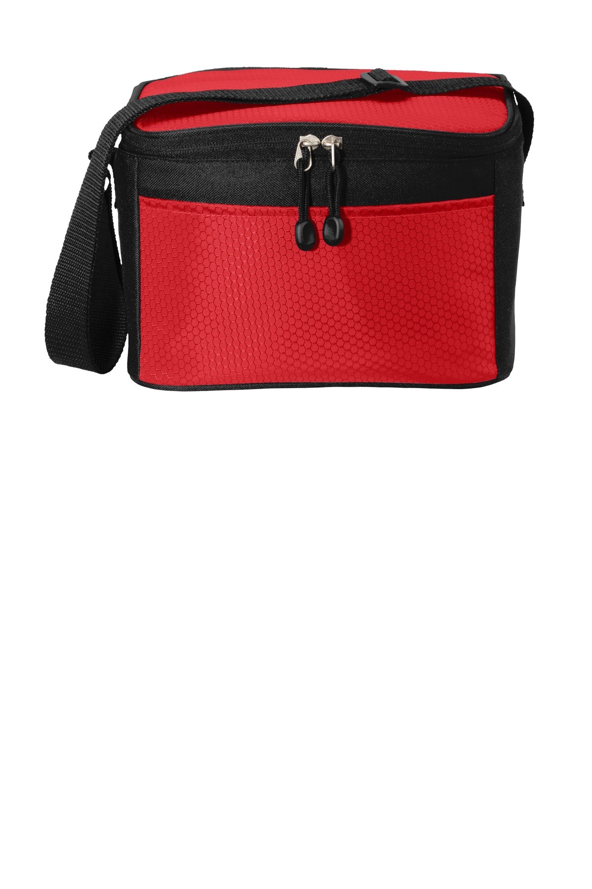 Port Authority 6-Can Cube Cooler. BG512 - Red/ Black