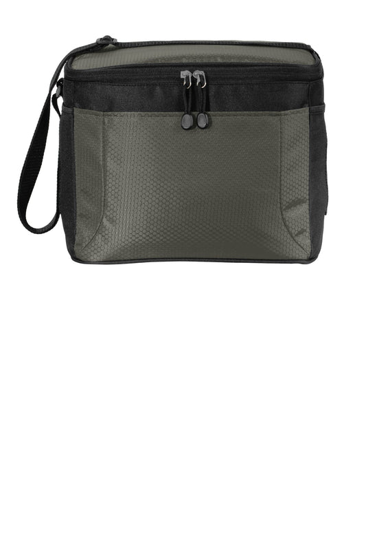 Port Authority 12-Can Cube Cooler. BG513 - Grey/ Black