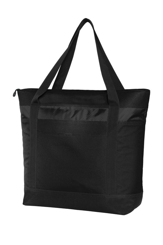 Port Authority Large Tote Cooler. BG527 - Black/ Black