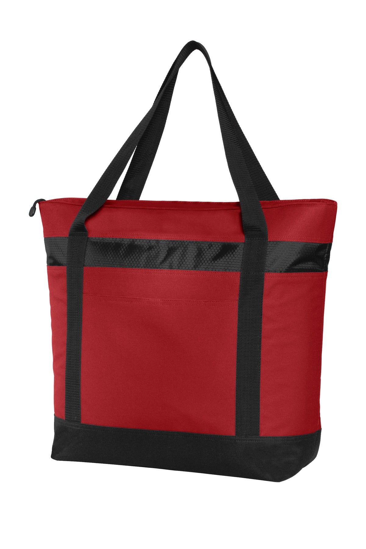 Port Authority Large Tote Cooler. BG527 - Chili Red/ Black