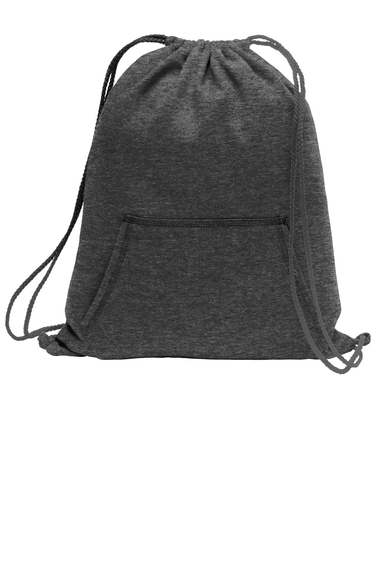 Port & Co Core Fleece Sweatshirt Cinch Pack. BG614 - Dark Heather Grey