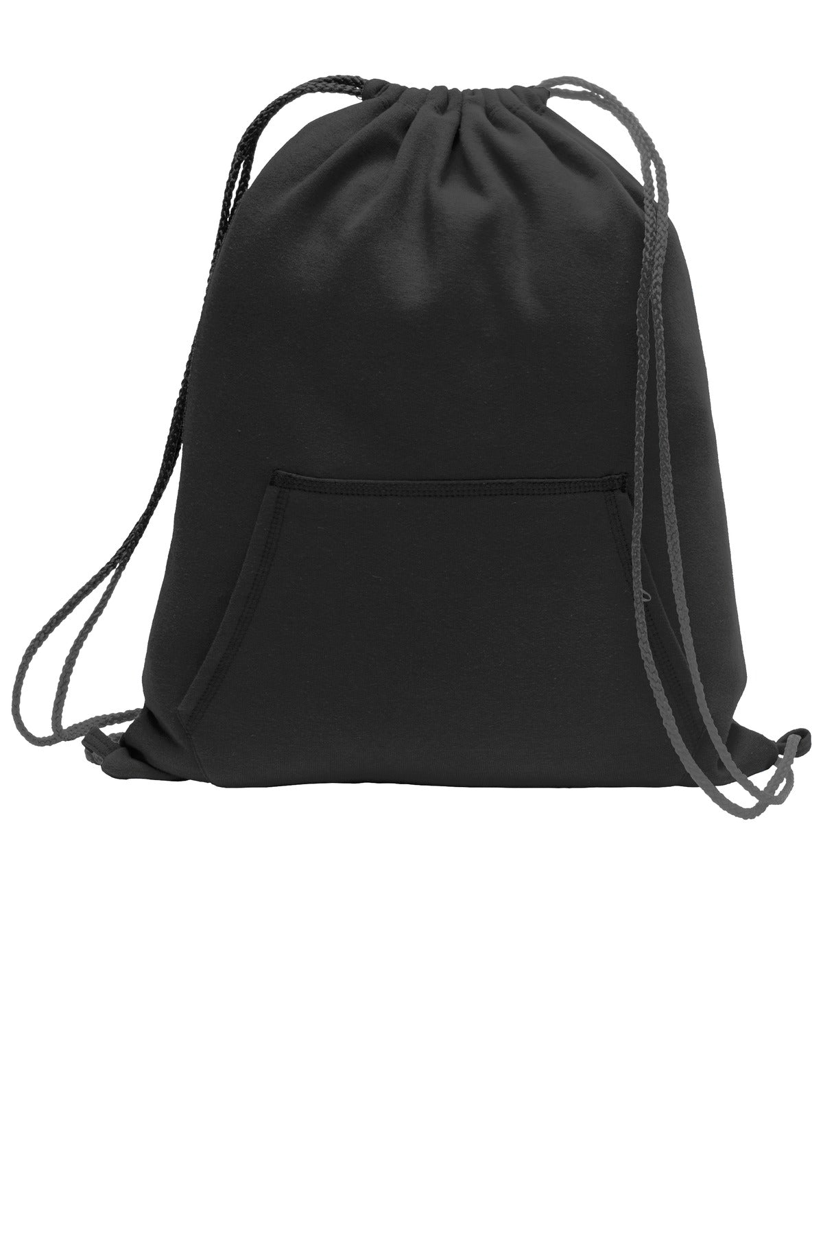 Port & Co Core Fleece Sweatshirt Cinch Pack. BG614 - Jet Black