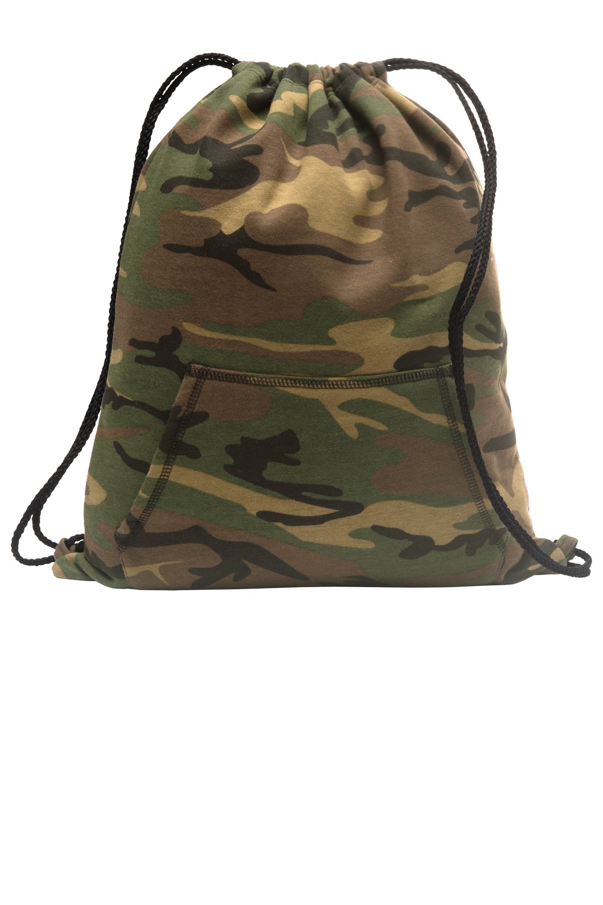 Port & Co Core Fleece Sweatshirt Cinch Pack. BG614 - Military Camo