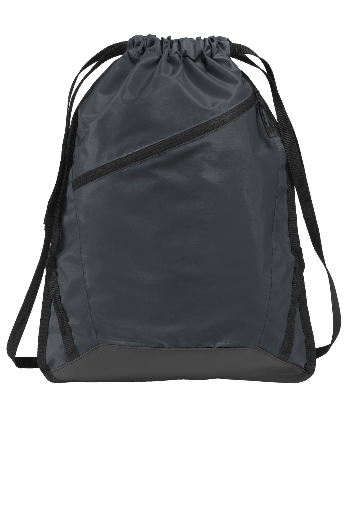 Port Authority Zip-It Cinch Pack. BG616 - Graphite/ Black