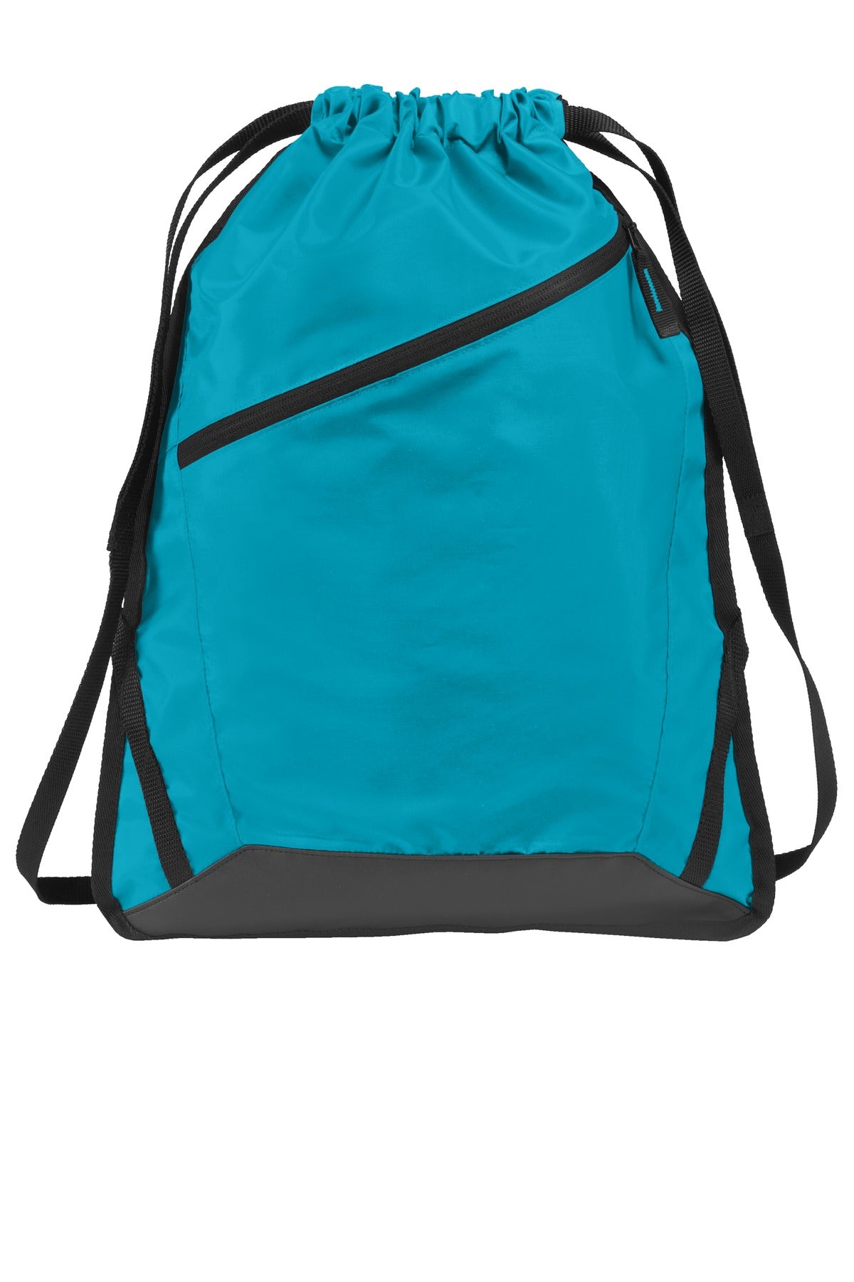 Port Authority Zip-It Cinch Pack. BG616 - Tropic Blue/ Black